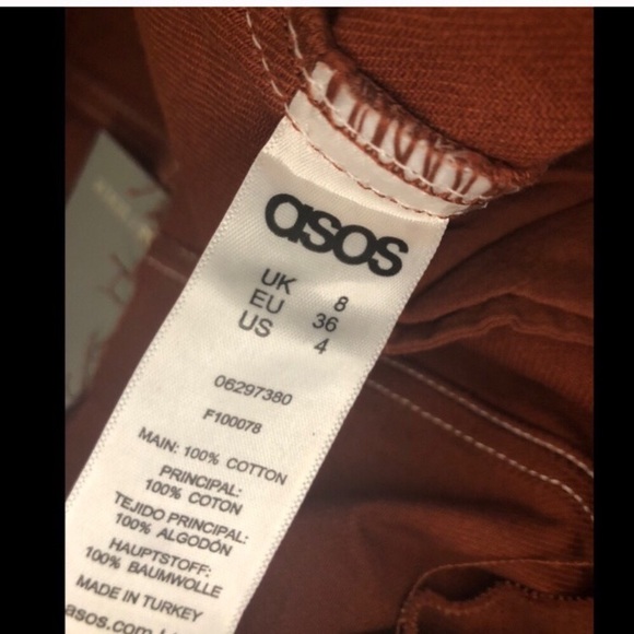 ASOS Rust Overall Dress - Picture 5 of 5